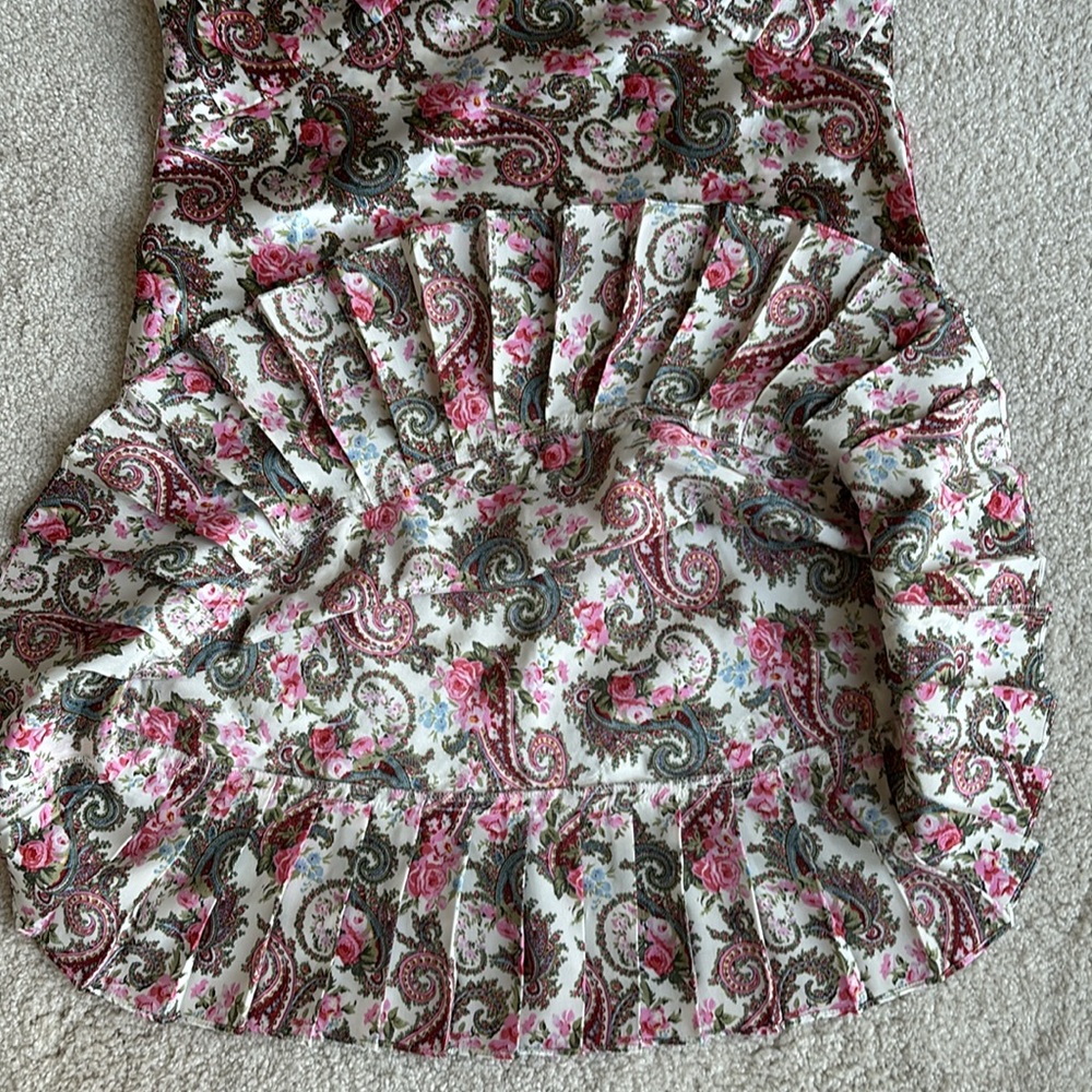 Vintage Y2K Victoria Secret Pink‎ Floral Lace Pleated Satin Nightgown Size Small - Picture 6 of 14